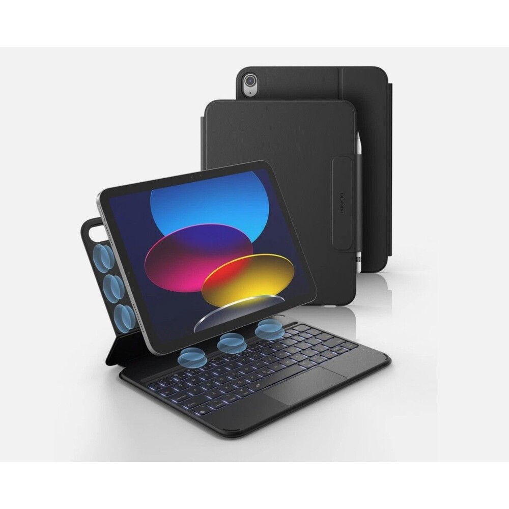 DEXNOR Keyboard Case for iPad A16 11th Gen (2025)/iPad 10th Gen 10.9 Inch (2022)